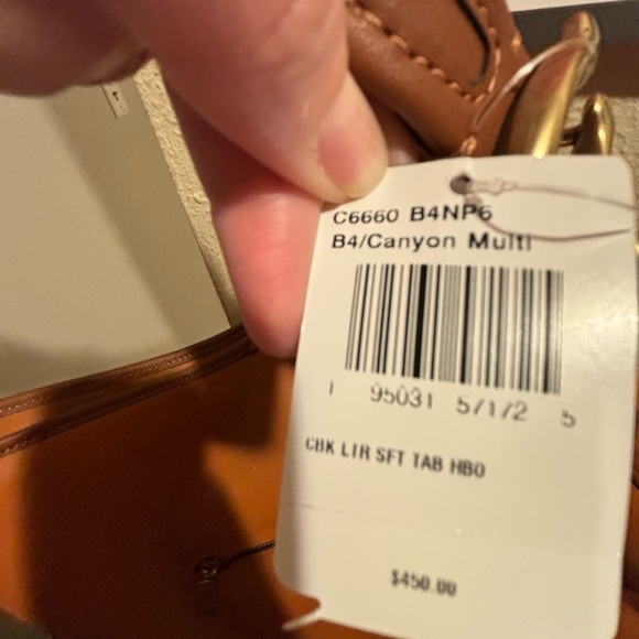 Coach Tan Leather Shoulder Bag - Picture 6 of 9